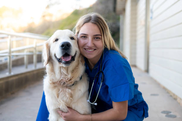 Megan O'Connor with her dogs Murphy and Scout